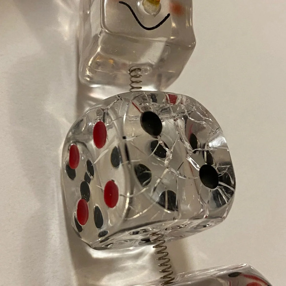 Department 56 Dice Christmas Ornaments  set of 2 - Picture 10 of 13